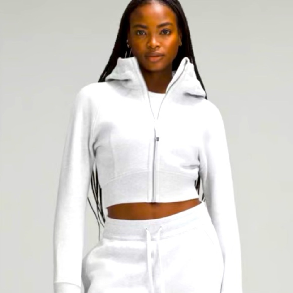 LULULEMON full zip cropped scuba hoodie